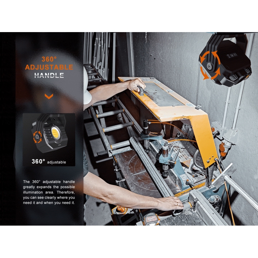 Fenix CL28R - LED Stmievateľný nabíjacia reflektor s powerbankou LED/USB IP66 2000 lm 360 h 10000 mAh