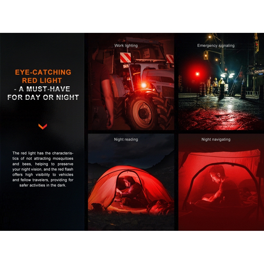 Fenix CL28R - LED Stmievateľný nabíjacia reflektor s powerbankou LED/USB IP66 2000 lm 360 h 10000 mAh