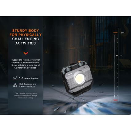 Fenix CL28R - LED Stmievateľný nabíjacia reflektor s powerbankou LED/USB IP66 2000 lm 360 h 10000 mAh