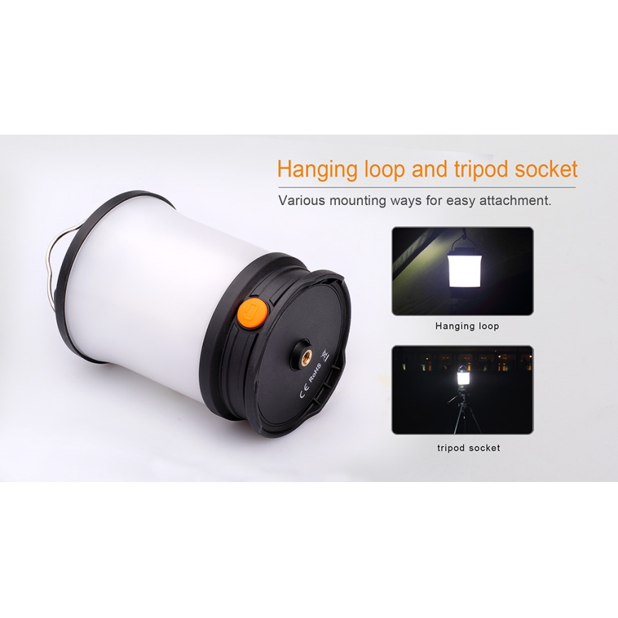 Fenix CL30R - LED Prenosná nabíhacia lampa LED/USB/6xCR123A IPX7 650 lm 300 h 2600 mAh