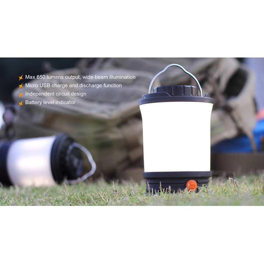 Fenix CL30R - LED Prenosná nabíjacia lampa LED/USB IPX7 650 lm 300 h