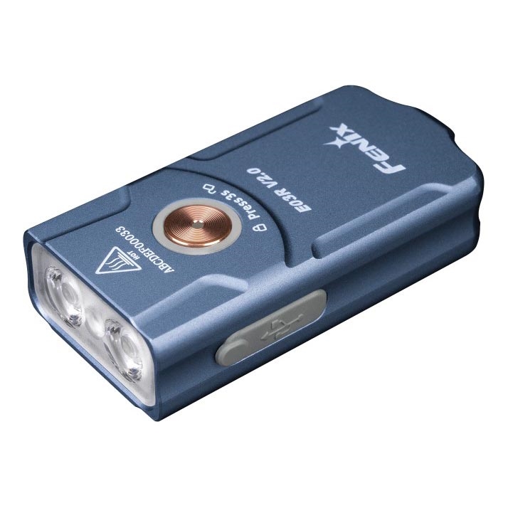 Fenix E03RV20BLU - LED nabíjacia baterka LED/USB IP66 500 lm 30 h 400 mAh