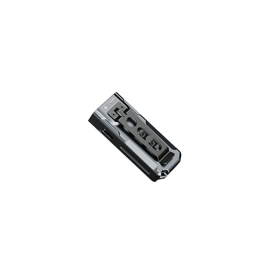 Fenix E06RGRY - LED Stmievateľná nabíjacia baterka UV LED/USB IP66 700 lm 60 h 750 mAh šedá