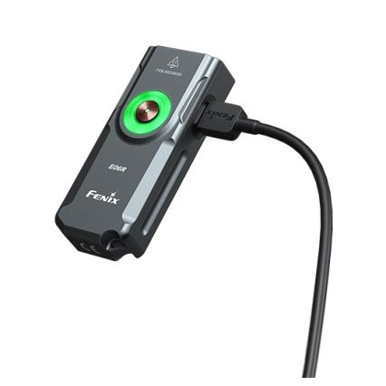 Fenix E06RGRY - LED Stmievateľná nabíjacia baterka UV LED/USB IP66 700 lm 60 h 750 mAh šedá