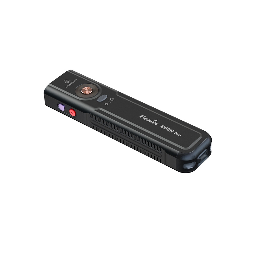 Fenix E06RPROEUBLC- Stmievateľná nabíjateľná LED baterka s USB, 1650 mAh, IP66, 1600 lm, 111 h, čierna