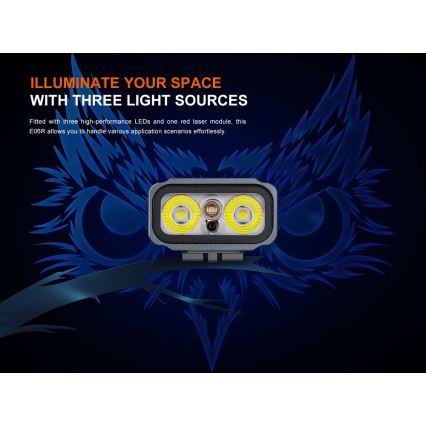 Fenix E06RTKS - LED Stmievateľná nabíjacia baterka UV LED/USB IP66 700 lm 60 h tyrkysová