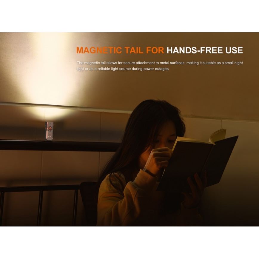 Fenix E06RTKS - LED Stmievateľná nabíjacia baterka UV LED/USB IP66 700 lm 60 h tyrkysová