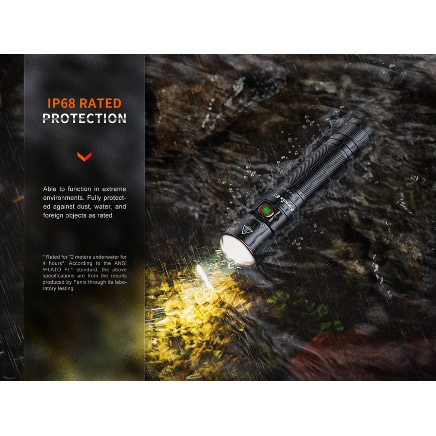 Fenix E35RSETAODS - LED Stmievateľná nabíjacia baterka LED/USB IP68 3100 lm 69 h + difuzér 26,5mm