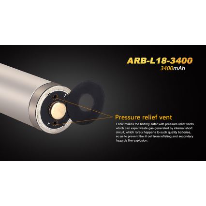 Fenix FE18650LI34 - 1 ks Nabíjateľný lítium-iónový akumulátor 18650/3,6V 3400 mAh