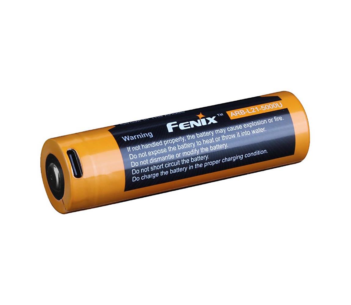 Fenix FE21700USB - 1ks Nabíjateľná batéria USB/3,6V 5000 mAh FE21700USB