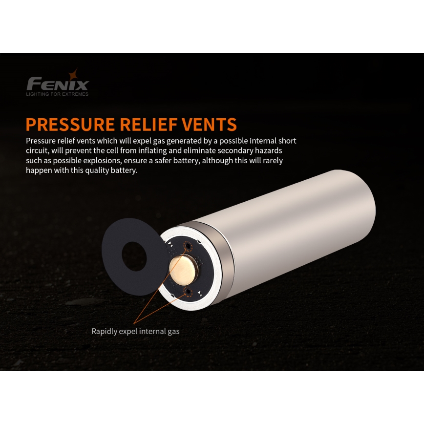 Fenix FE21700V20 - 1 ks Nabíjateľný akumulátor 21700/3,6V 5000 mAh