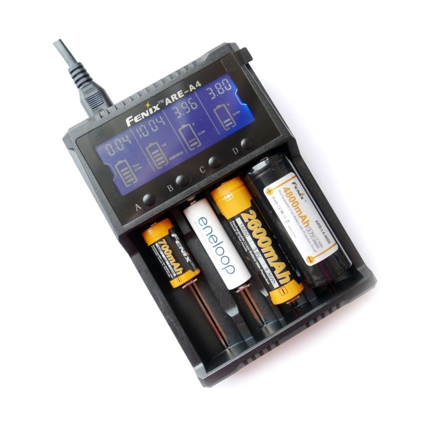Fenix FENAREA4 - Nabíjačka batérií 4xLi-ion/AAA/AA/C 5V