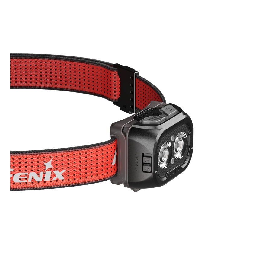 Fenix HL18RTV20BLC - LED Stmievateľná nabíjacia čelovka LED/USB IP66 800 lm 160 h čierna/oranžová