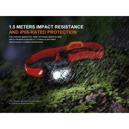 Fenix HL18RTV20WHT - LED Stmievateľná nabíjacia čelovka LED/USB IP66 800 lm 160 h biela/čierna