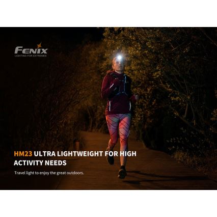 Fenix HM23 - LED Čelovka LED/1xAA IP68 240 lm 100 h