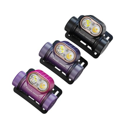 Fenix HM55RNBL - Stmievateľná dobíjateľná čelovka LED/USB/1xCR123A 1600 mAh IP68 1200 lm 141,2 h fialová