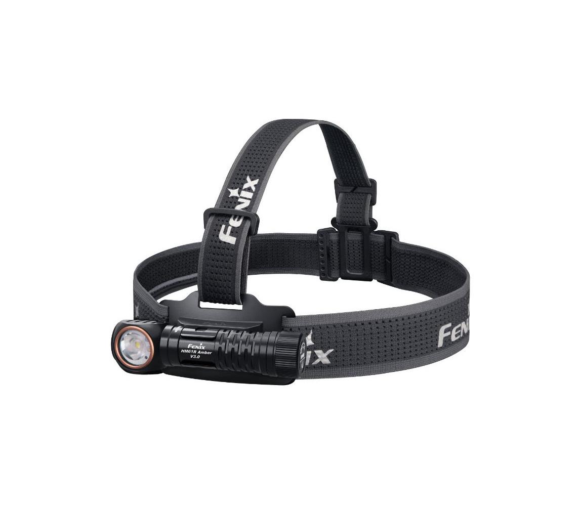 Fenix HM61RV30 - stmievateľná dobíjateľná čelovka LED/USB 4000 mAh IP68 1800 lm 400 h čierna HM61RV30