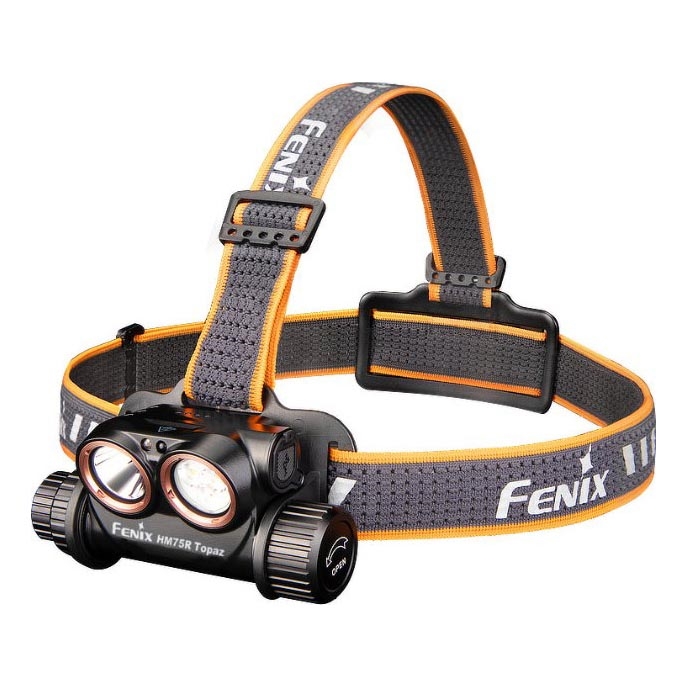 Fenix HM75RTOPAZ - LED Stmievateľná nabíjacia čelovka LED/USB IP68 1600 lm 210 h 4000 mAh