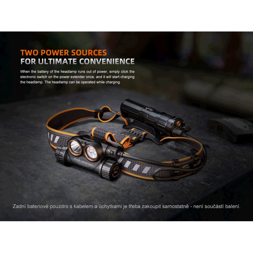 Fenix HM75RTOPAZ - LED Stmievateľná nabíjacia čelovka LED/USB IP68 1600 lm 210 h 4000 mAh