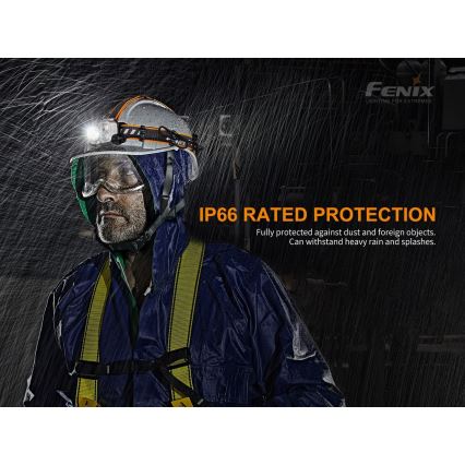 Fenix HP16R1250 - LED Nabíjacia čelovka 3xLED/USB 4xAA IP66 1250 lm 600 h 3000 mAh
