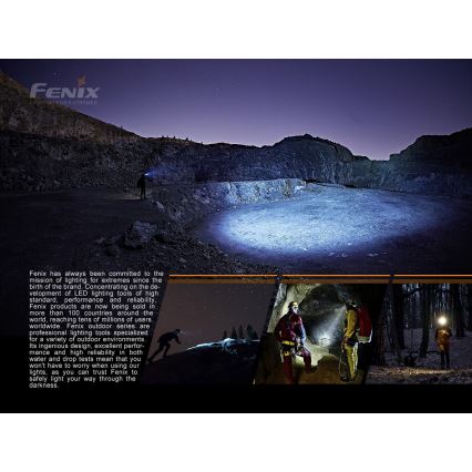Fenix HP16R1250 - LED Nabíjacia čelovka 3xLED/USB 4xAA IP66 1250 lm 600 h 3000 mAh