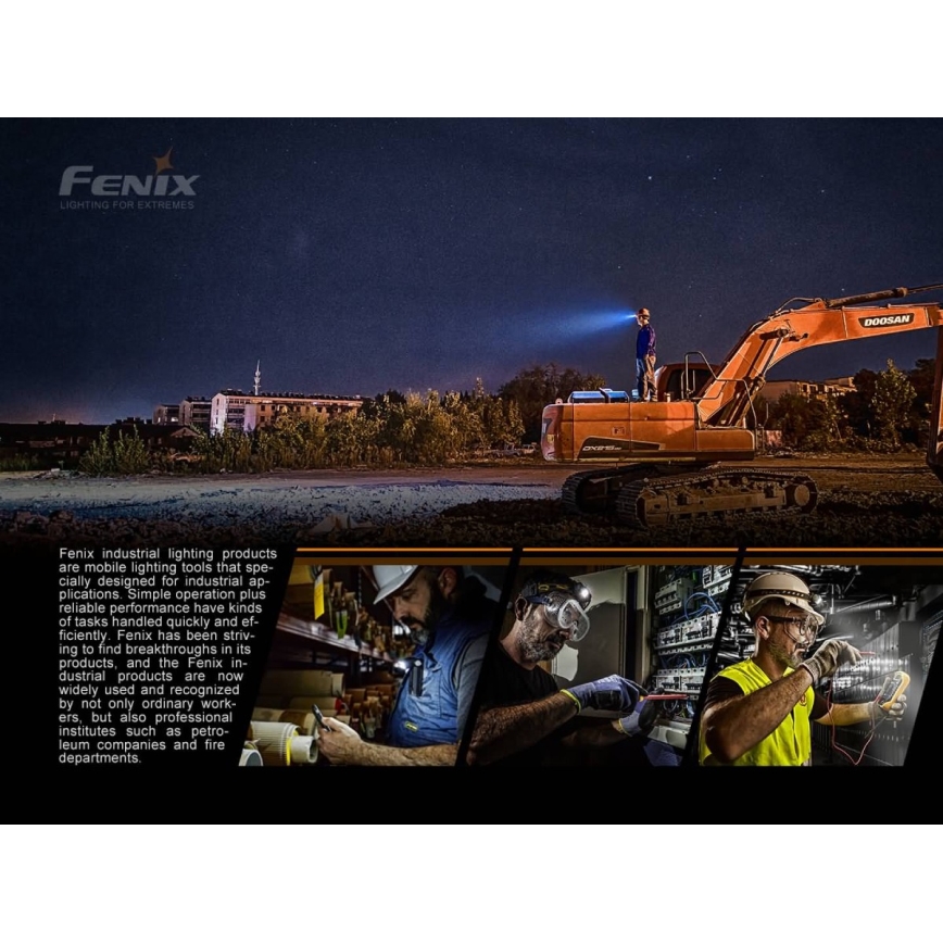 Fenix HP25RV20-LED Stmievateľná nabíjacia čelovka 3xLED/1x21700 IP66 1600 lm 800 h