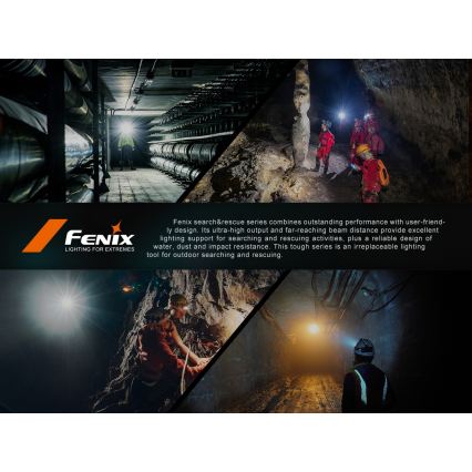 Fenix HP35R - stmievateľná dobíjateľná čelovka LED/USB 5000 mAh IP66 4000 lm 500 h čierna