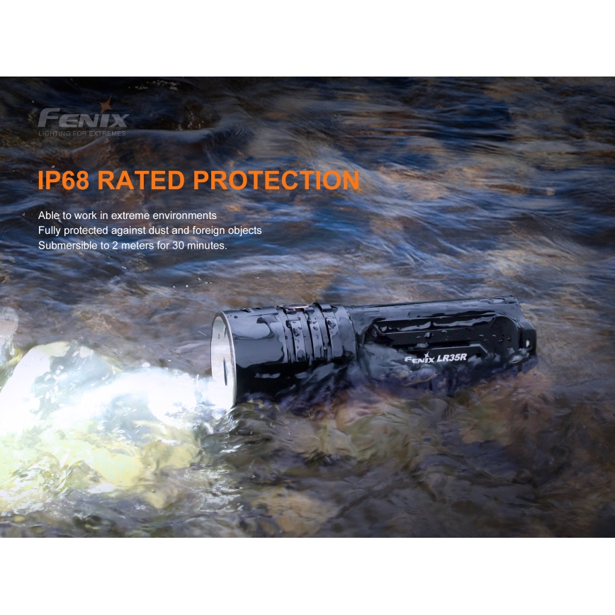 Fenix LR35R - LED Nabíjacia baterka 6xLED/2x21700 4000 mAh IP68 10000 lm 80 h
