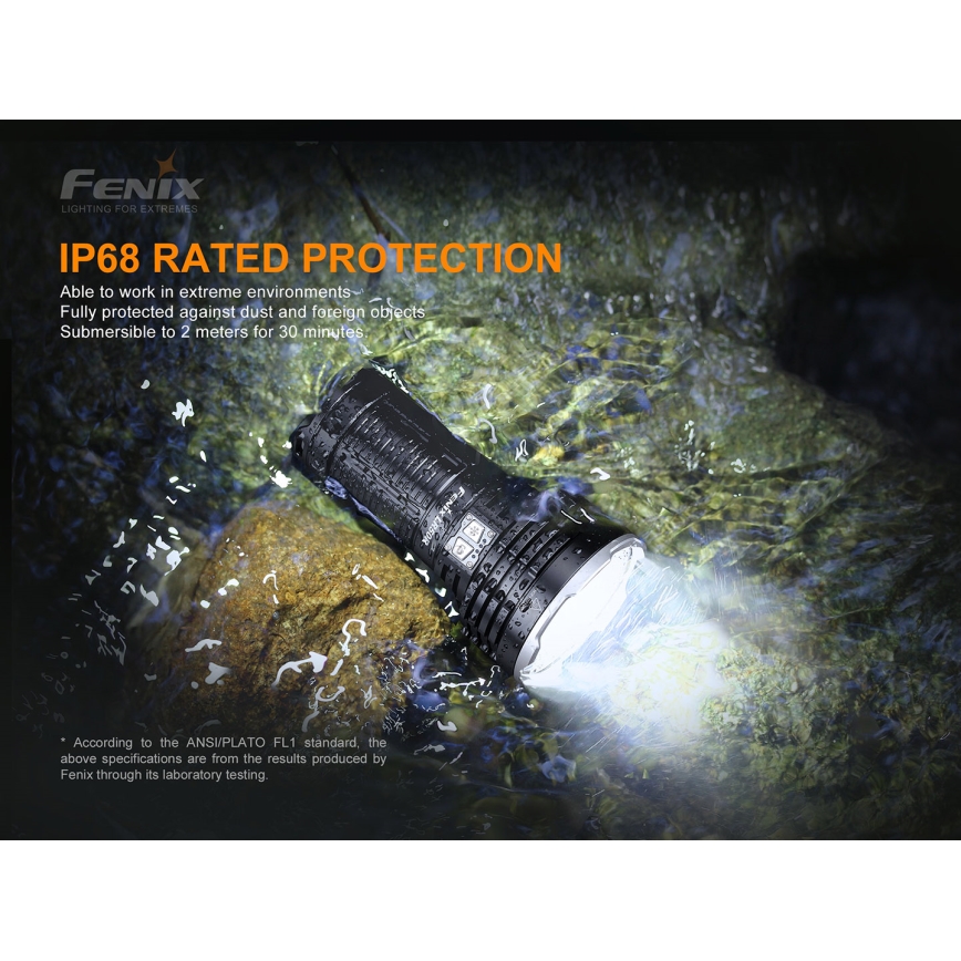 Fenix LR50R - LED Nabíjacia baterka 4xLED/USB IP68 12000 lm 58 h