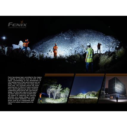 Fenix LR50R - LED Nabíjacia baterka 4xLED/USB IP68 12000 lm 58 h