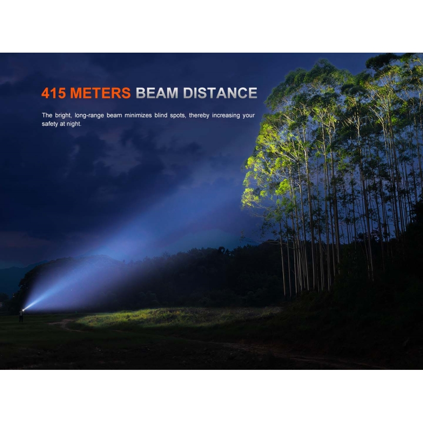 Fenix PD36RACE - LED stmievateľná nabíjateľná baterka LED/USB 5000 mAh IP68 3000 lm 63,45 h čierna