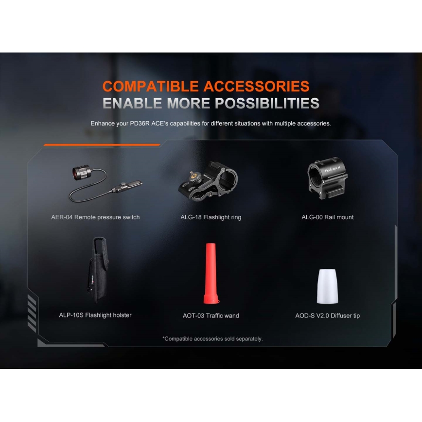 Fenix PD36RACE - LED stmievateľná nabíjateľná baterka LED/USB 5000 mAh IP68 3000 lm 63,45 h čierna