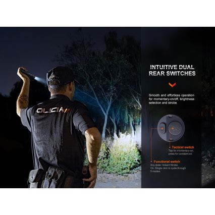 Fenix PD36RPRO - LED Taktická nabíjacia baterka LED/USB IP68 2800 lm 42 h 5000 mAh