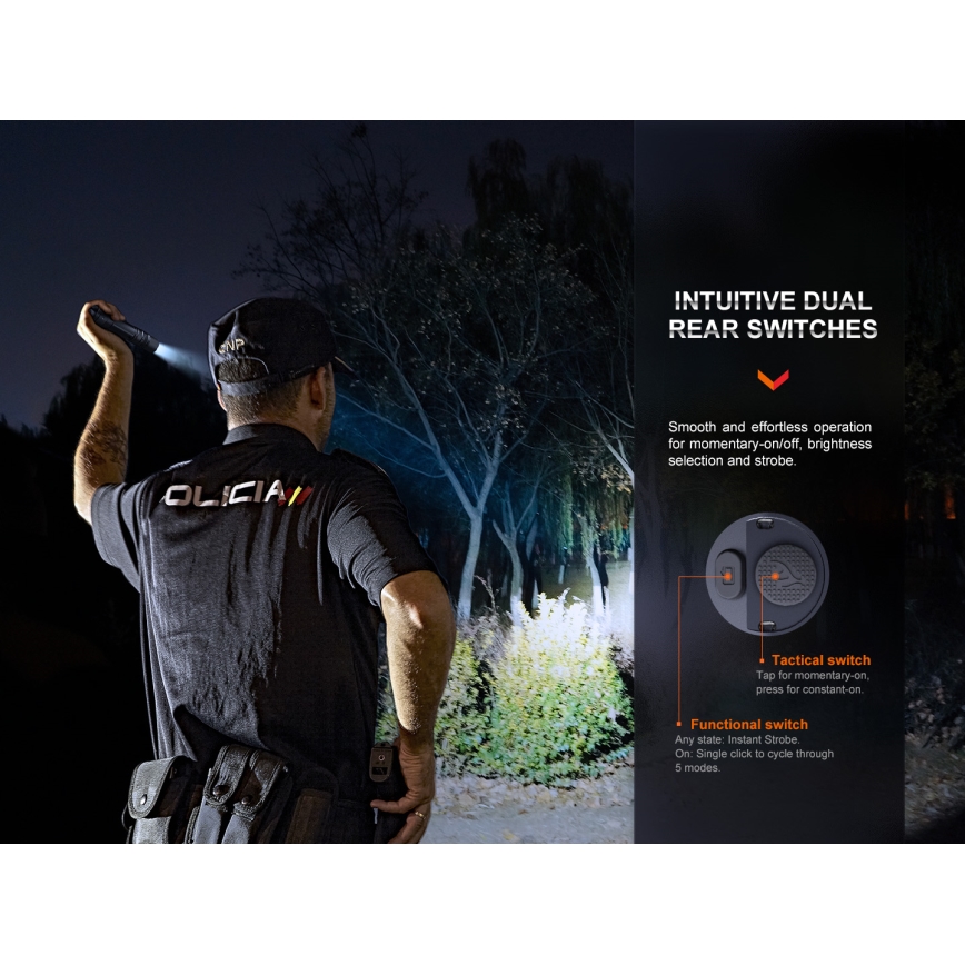 Fenix PD36RPRO - LED Taktická nabíjacia baterka LED/USB IP68 2800 lm 42 h 5000 mAh