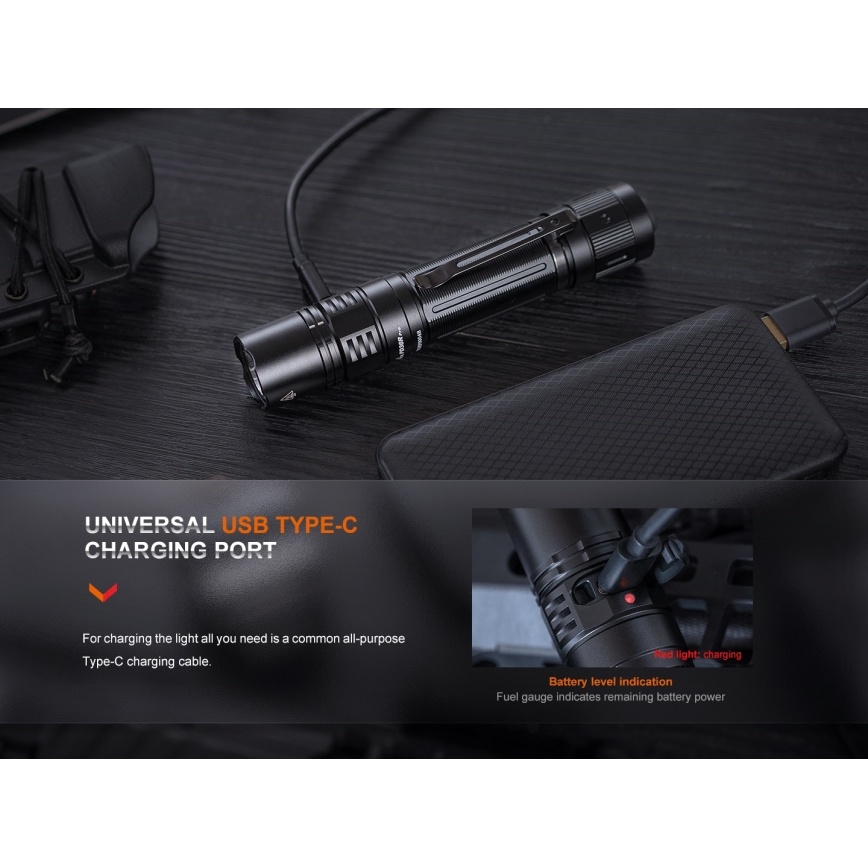 Fenix PD36RPRO - LED Taktická nabíjacia baterka LED/USB IP68 2800 lm 42 h 5000 mAh