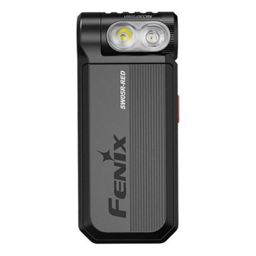 Fenix SW05RREDBLC - LED Stmievateľná nabíjacia baterka LED/USB IPX6 150 lm 49 h čierna