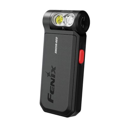 Fenix SW05RREDBLC - LED Stmievateľná nabíjacia baterka LED/USB IPX6 150 lm 49 h čierna