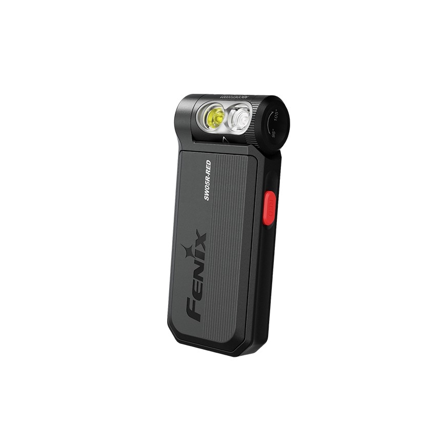 Fenix SW05RREDBLC - LED Stmievateľná nabíjacia baterka LED/USB IPX6 150 lm 49 h čierna