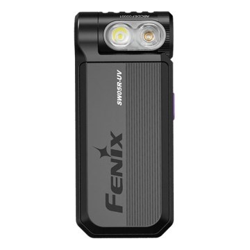 Fenix SW05RUVBLC - LED Stmievateľná nabíjacia baterka LED/USB IPX6 150 lm 49 h čierna