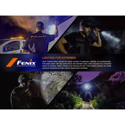 Fenix SW05RUVBLC - LED Stmievateľná nabíjacia baterka LED/USB IPX6 150 lm 49 h čierna