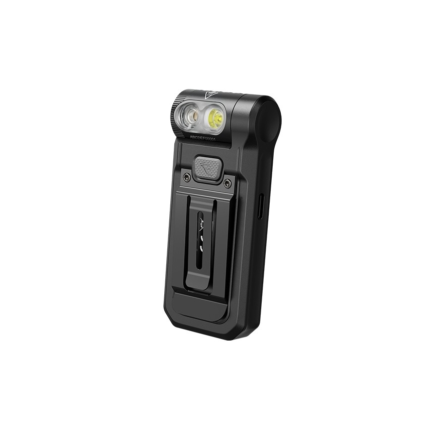 Fenix SW05RUVBLC - LED Stmievateľná nabíjacia baterka LED/USB IPX6 150 lm 49 h čierna