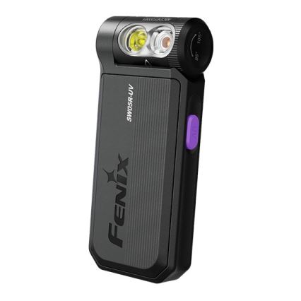 Fenix SW05RUVBLC - LED Stmievateľná nabíjacia baterka LED/USB IPX6 150 lm 49 h čierna