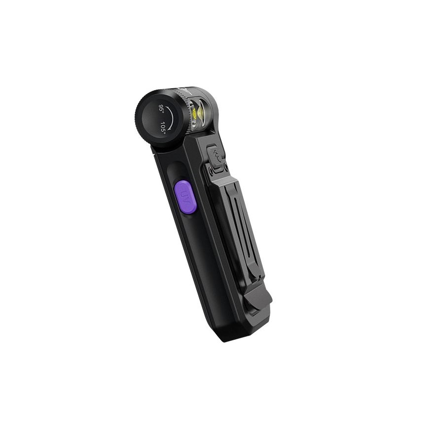 Fenix SW05RUVBLC - LED Stmievateľná nabíjacia baterka LED/USB IPX6 150 lm 49 h čierna