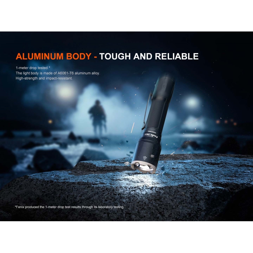 Fenix TK17BLK - stmievateľná nabíjateľná LED baterka LED/USB 6000 mAh IP68 3600 lm 60 h čierna
