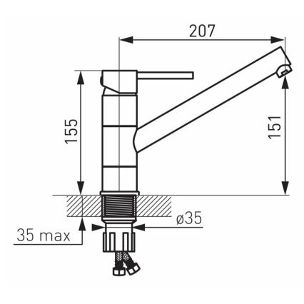 FERRO - Drezová batéria FIESTA lesklý chróm