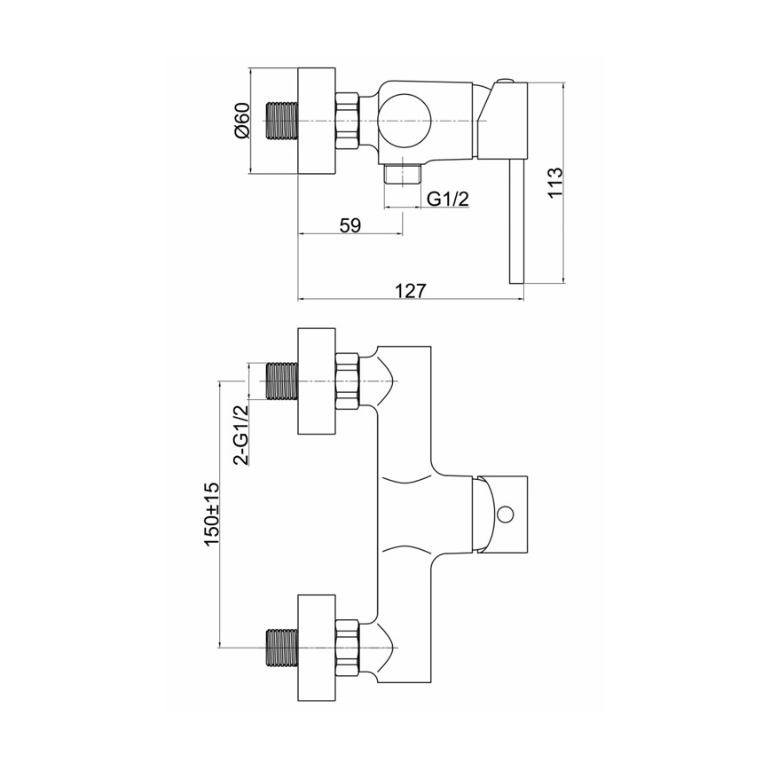 FERRO - Sprchová batéria FIESTA lesklý chróm