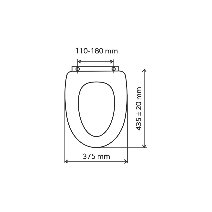 FERRO - WC sedadlo MDF/dekor buk