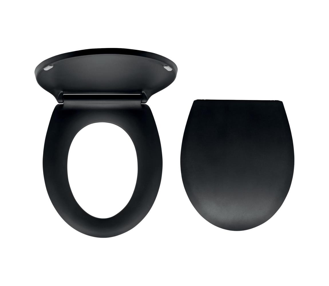 FERRO - WC sedadlo SoftClose duroplast/čierna WC/BLACK