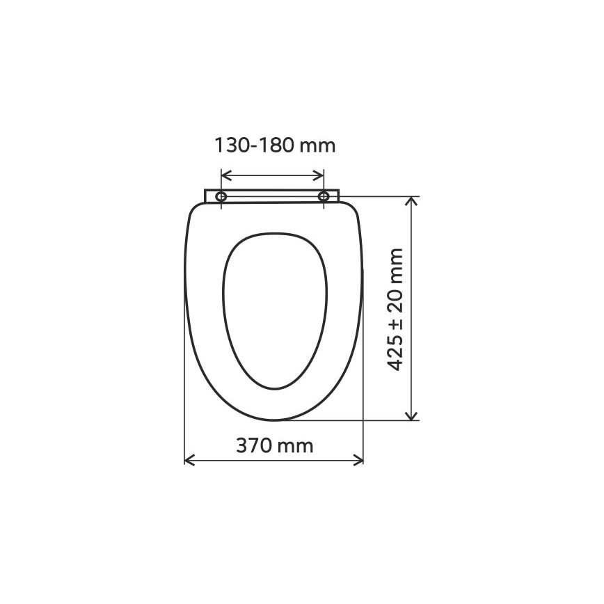 FERRO - WC sedátko duroplast/biela
