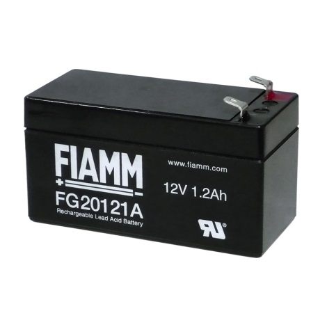 Fiamm FG20121A - Olovený akumulátor 12V/1,2Ah/konektor 4,7mm